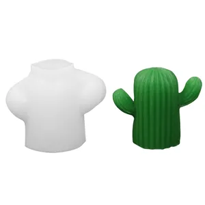 Moule en silicone en forme de cactus pour bougies parfumées DIY et décoration d'intérieur