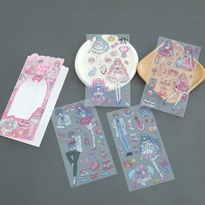 Kawaii Japanse anime karakter stickers voor DIY dagboek en briefpapier decoratie