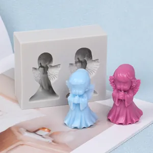 Stampo in silicone angelo 3D per realizzare candele sapone e mousse al cioccolato