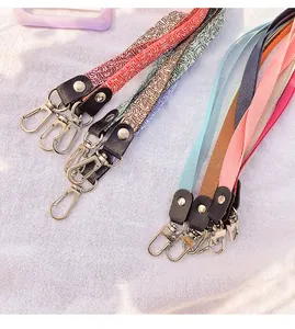 Colorful neck lanyards with durable metal hooks for ID badges and card holders