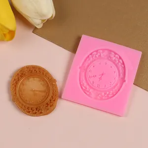 Stampo in Silicone Fai da Te a Forma di Quadrante di Orologio per Cioccolato Caramelle Pasta di Zucchero Decorazione Torte Stampo da Forno