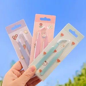 Juego de Pinzas Macaron de Acero Inoxidable con Puntas Rectas Y Curvas para Bricolaje Diario Manual Herramienta de Artesanía Multicolor Rosa Púrpura Accesorios de Scrapbooking