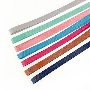 Assorted colorful nylon neck lanyards for ID cards and badge holders in multiple colors