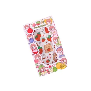 Cute Kawaii Fruit Clan cartoon stickers set for DIY scrapbooking, journals and crafts