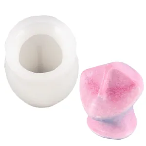 Creative abstract face silicone mold for DIY candle and plaster ornament making