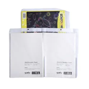 Creative colorful and gold scratch paper set for children DIY art drawing supply