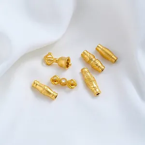 Dettaglio di Vajra placcato oro 24K e perline distanziatrici per gioielli fai da te