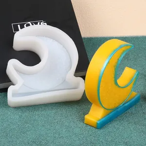Καλούπι σιλικόνης σε σχήμα φεγγαριού για DIY αρωματικά κεριά και διακοσμητικά γύψου.
