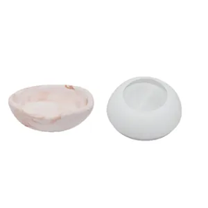 DIY irregular mini bowl silicone mold for handmade resin jewelry and key storage bowls