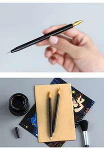 Professional dual-head scratch art pen tool with fine tip for detailed scratch painting art