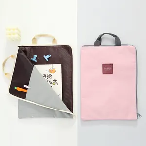 Minimalist portable waterproof laptop bag and stationery pouch for students and office use