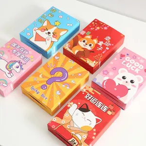 Creative Stationery Blind Box Set Lucky Box Stationery Gift Box For Students Children Day Reward Cartoon Maneki-neko Unicorn Theme Stationery Kit