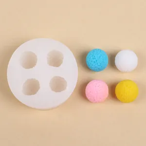Spherical silicone mold for textured bayberry shaped ice balls, jelly or chocolate crafts