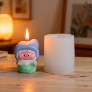 3D Gnome Spirit Silicone Mold For Candle Making DIY Resin Casting Soap Mousse Cake Baking Tool Home Decor Handmade Craft Mold