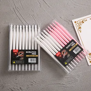 Set of 10 Yuelu dual-use scratch pens made of durable ABS material for DIY art projects