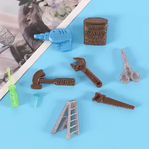 Collection de breloques d'outils miniatures pour le bricolage et la décoration de gâteaux