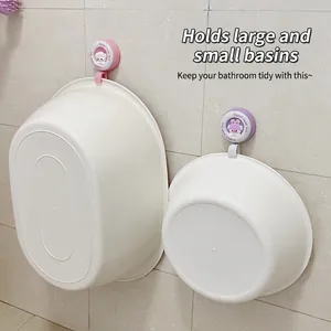 Crochets adhésifs lapin pour lavabo, rangement mural organisé pour la salle de bain