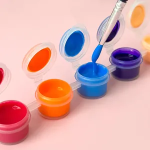Set di 6 colori acrilici con pennello per disegno artistico fai da te e graffiti