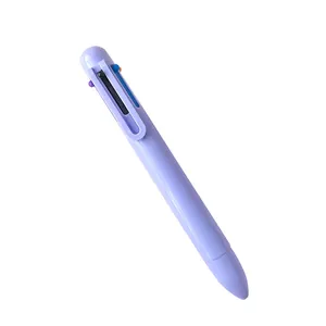 Penna a sfera retrattile 6 colori pastello lavanda per studenti e ufficio, inchiostro gel