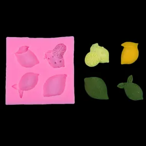 Silikon-Zitronenfrucht-Fondantform für DIY-Kuchendekoration und Backhandwerk-Basteln