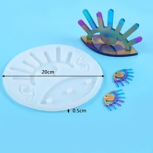 Detailansicht der Evil Eye Silikonform für Harz mit 20 cm Durchmesser und 0,5 cm Dicke