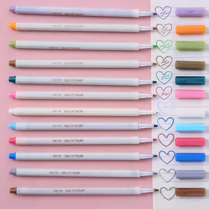 Juego de 12 rotuladores metálicos al agua para diarios DIY y dibujo artístico creativo