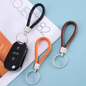Fashion Braided Plastic Keychain Strap DIY Hand Rope For Car Key Ring Holder Accessory Gift For Men Women