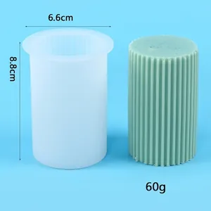 Detailansicht der gerippten Silikonform, 8,8 cm hoch und 60 g schwer