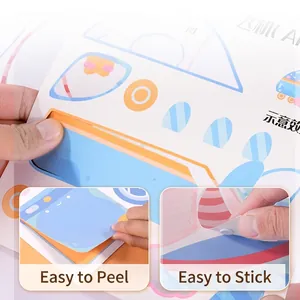 Premium cartoon 3D DIY sticker sheet for kids featuring easy-tear and stick-on design