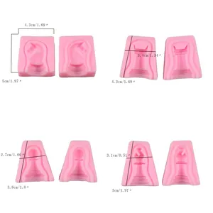 Detailed dimensions for 3D international chess piece silicone molds set of 4.