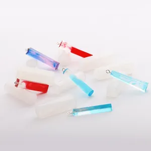 Moules en silicone cylindriques et rectangulaires pour la création de pendentifs DIY