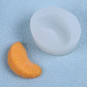 Kreative Fruchtserie Orangenspalte Silikonform DIY Handgemachte Kerze Seife Harzguss Handwerk Dekoration Backwerkzeug