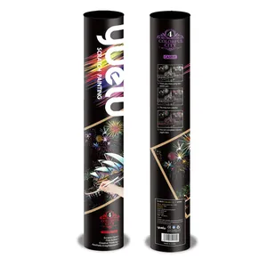 Colorful city night view scratch painting kit in portable cylinder packaging for adults.