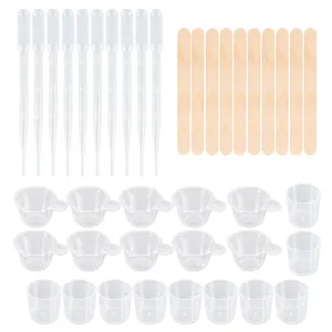 Kit completo de fundición de resina con vasos medidores de 30 ml, goteros y palillos