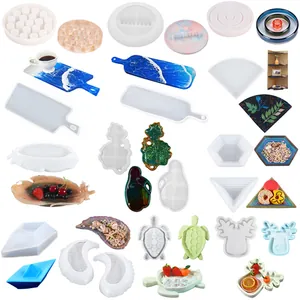 Onregelmatige Schildpad Vorm Dienblad Siliconen Vorm Voor Hars Gieten DIY Sieraden Opslag Plaat Gips Vorm Modern Huisdecoratie Gereedschap