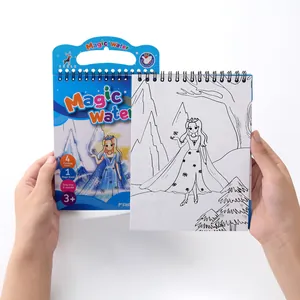 Reusable magic water drawing book for children featuring a cartoon princess design