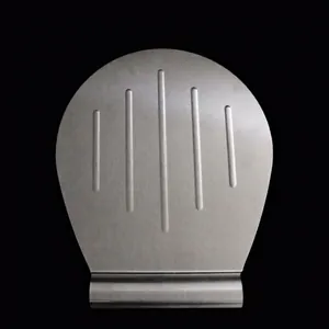 Professional stainless steel cake lifter tool details showing 27.5cm by 26cm dimensions