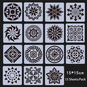 Mandala Painting Stencils Hollow Out Drawing Templates For DIY Wall Furniture Wood Rock Fabric Decorative Art Craft Stencil