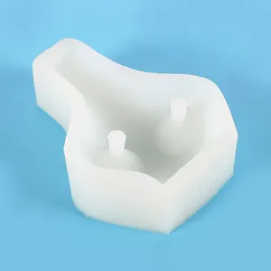 Vue détaillée du moule en silicone pour bouteille abstraite géométrique pour décoration DIY