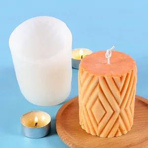 Geometrische Wabenform Silikonform für die Herstellung von Duftkerzen DIY-Handwerk