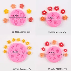 Silicone Flower Mold For Fondant Chocolate Daisy Sunflower Shape Cake Decorating Tools Aromatherapy Plaster Epoxy Resin Craft Baking Accessory
