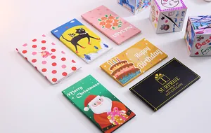Various colorful DIY surprise jump boxes and envelopes for birthdays and holiday gifts