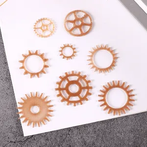 Modèles d'engrenages steampunk pour bricolage et décoration de gâteaux fondant