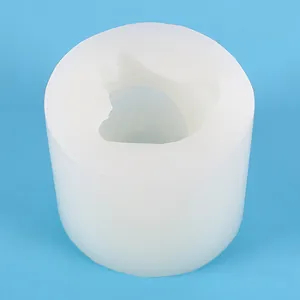 Stampo in silicone liquido bianco con forma di tigre per lavori in gesso e resina DIY