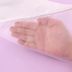 Close-up of a thickened PE disposable piping bag showing transparency and texture.