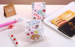 DIY creative exploding jumping gift box with personalized hand-drawn illustrations