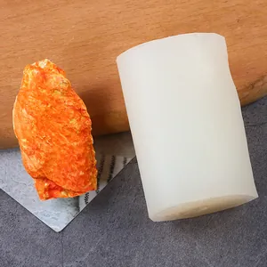 Silicone mold for realistic chicken wing root fondant or clay crafting