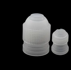 Plastic Piping Tip Coupler For Cake Decoration Translucent Icing Bag Adapter Baking Tools Accessories For Home Kitchen Bakery