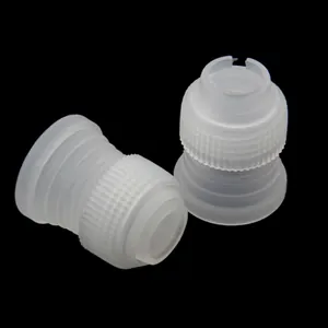 High-quality translucent plastic icing piping nozzle couplers for cake frosting and baking