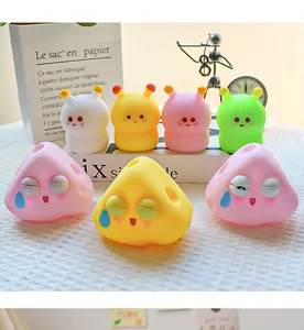 Collection of cute cartoon squeeze toys for stress relief with slow rebound texture